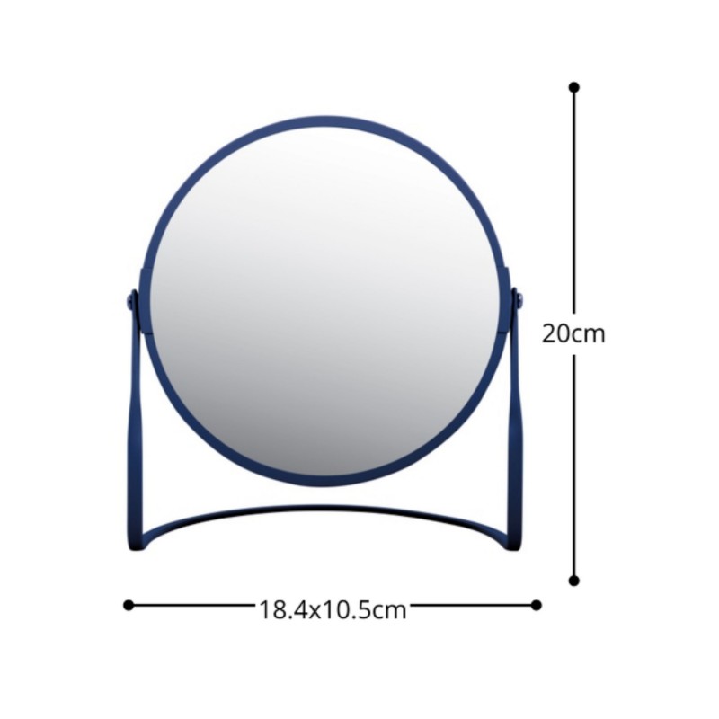 Spirella Miroir Grossissant Sur Pied Acier AKIRA Bleu Mat Spirella