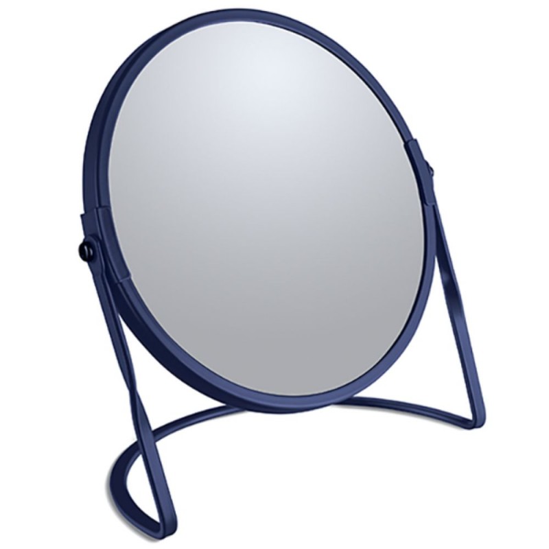 spirella Miroir grossissant sur pied Acier AKIRA Bleu mat Spirella