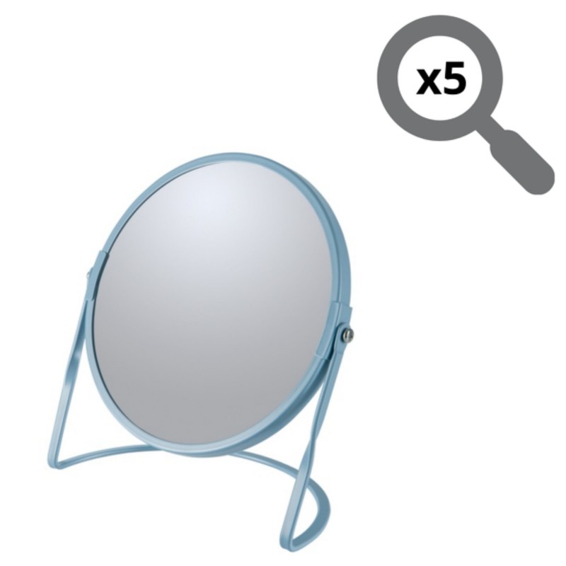 Spirella Miroir Grossissant Sur Pied Acier AKIRA Gris Fog Spirella