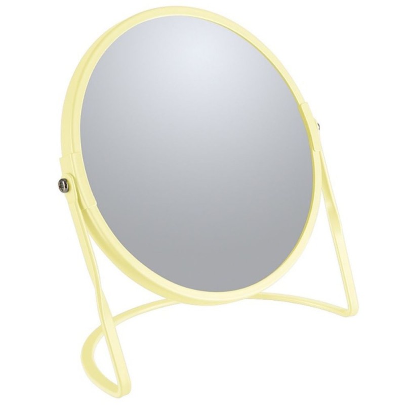 spirella Miroir grossissant sur pied Acier AKIRA Jaune mat Spirella