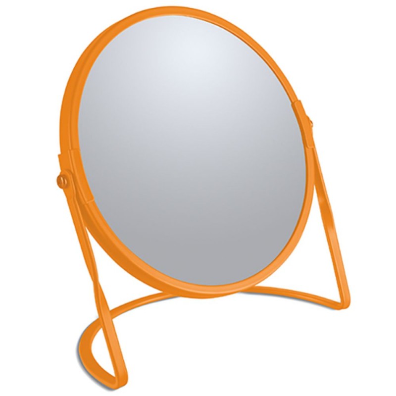 spirella Miroir grossissant sur pied Acier AKIRA Orange mat Spirella