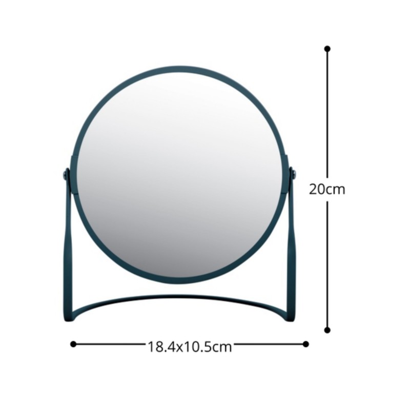 Spirella Miroir Grossissant Sur Pied Acier AKIRA Pétrole Mat Spirella