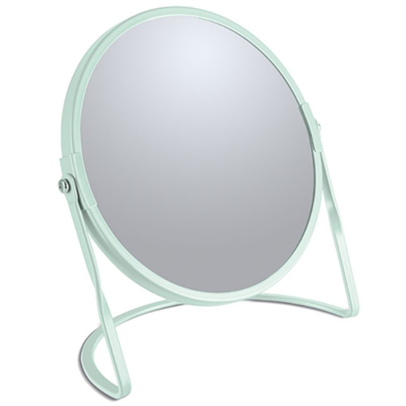 spirella Miroir grossissant sur pied Acier AKIRA Vert Glacé mat Spirella