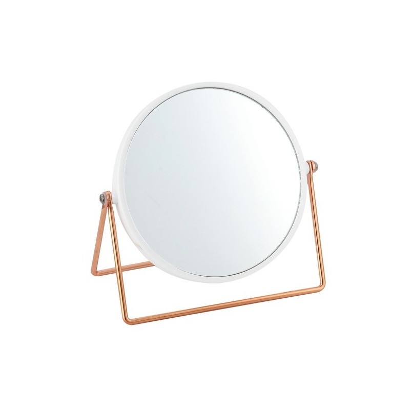 spirella Miroir grossissant sur pied PRETTY Effet Cuivré Blanc MSV spirella Miroir grossissant sur pied PRETTY Effet Cuivré Blanc MSV