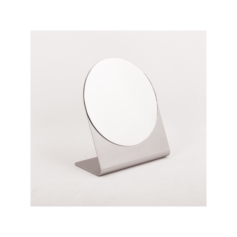 Spirella Miroir Rond à  Poser Inox ALENA Brossé Spirella