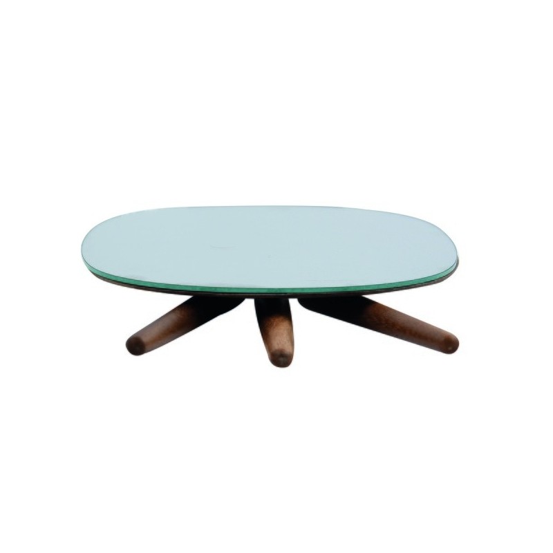 Spirella Miroir Sur Pied Ovale Bois ALESIA Bois D'acacia Spirella