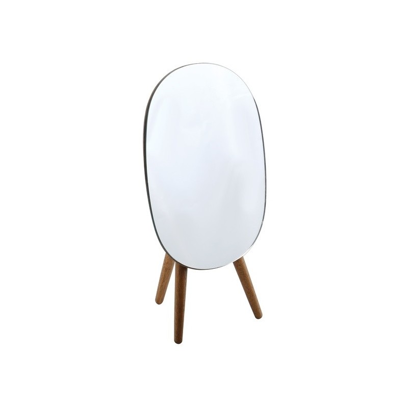 spirella Miroir sur pied ovale Bois ALESIA Bois d'acacia Spirella