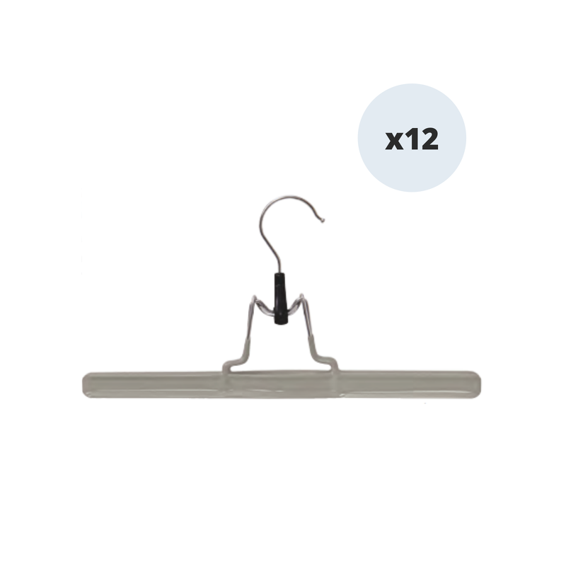 spirella MSV 12Cintre Jupe Pince 30Cm Metal Plastifie Taupe