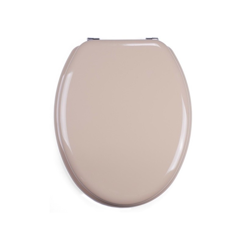 spirella MSV Abattant WC MDF CLEO Beige - Charnières Inox