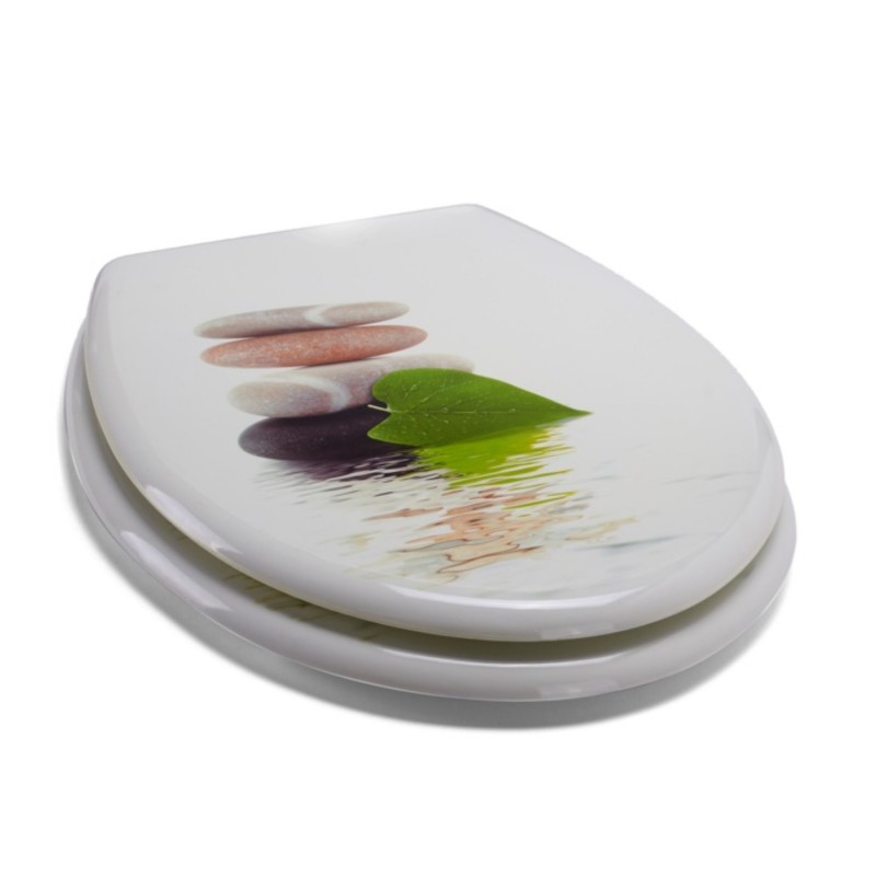 Spirella MSV Abattant Wc MDF Lingga - Charnières Inox