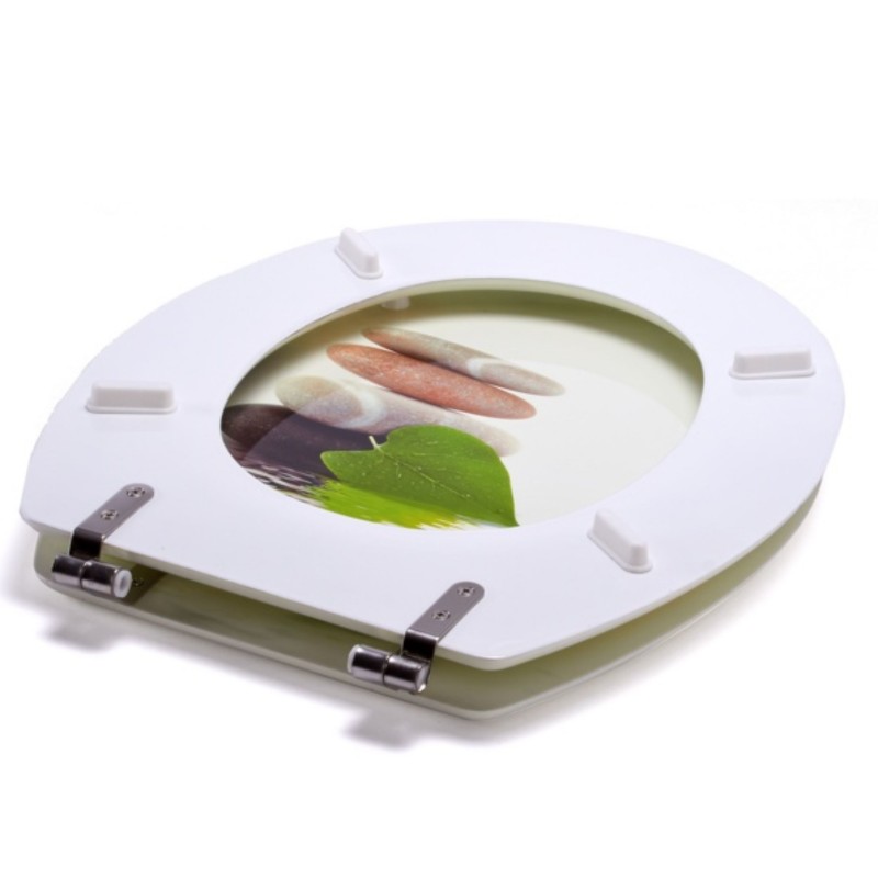 Spirella MSV Abattant Wc MDF Lingga - Charnières Inox