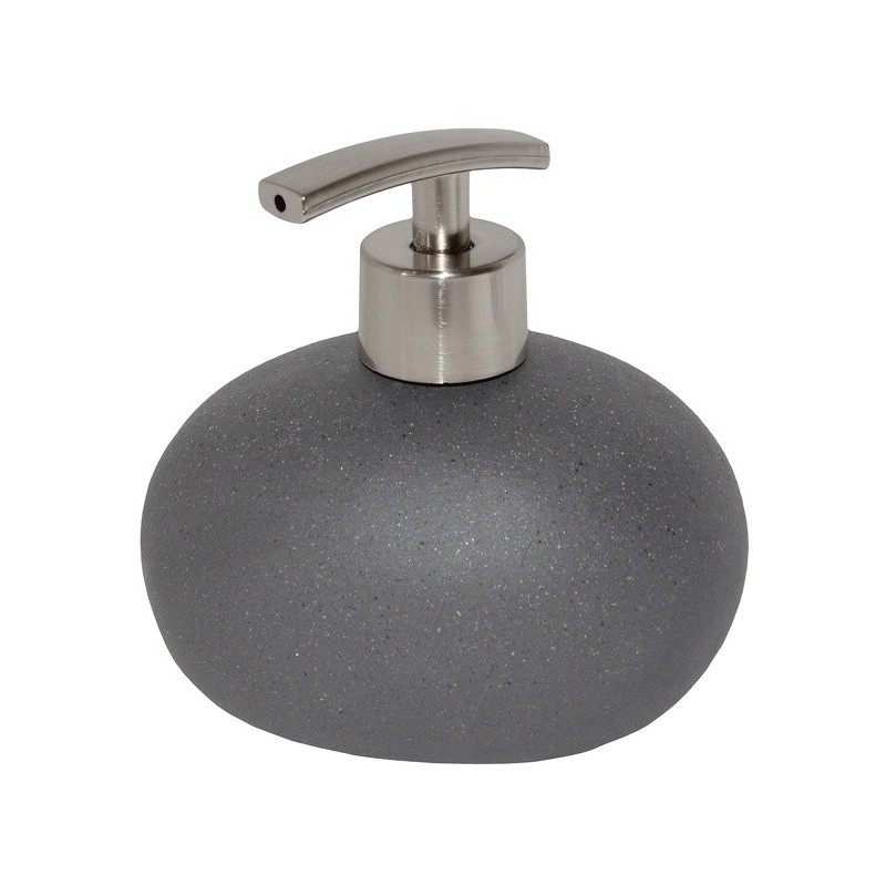 spirella MSV Distributeur de savon Céramique BALI Gris aspect pierre