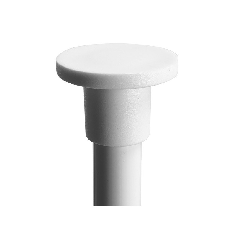 Spirella MSV Etagère De Douche D'angle Auto-portée 125-245cm Blanc Telescopique - Sans Perçage - 4 Tablettes
