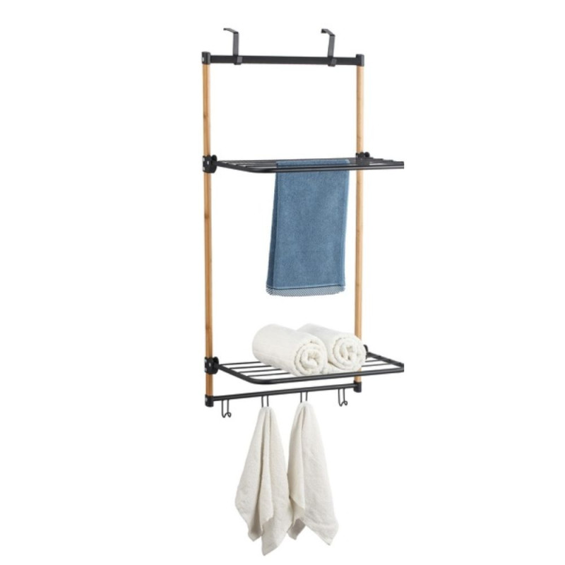 Spirella MSV étendoir à  Linge De Porte ZOE Bambou Noir