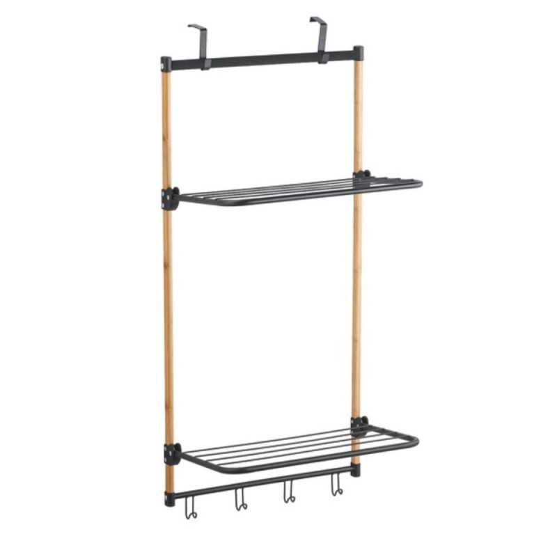 spirella MSV étendoir à  linge de porte ZOE Bambou Noir