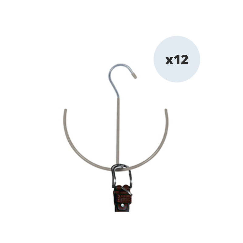 Spirella MSV Lot De 12 Cintres En Acier Plastifié Antiglisse Pour Ceintures