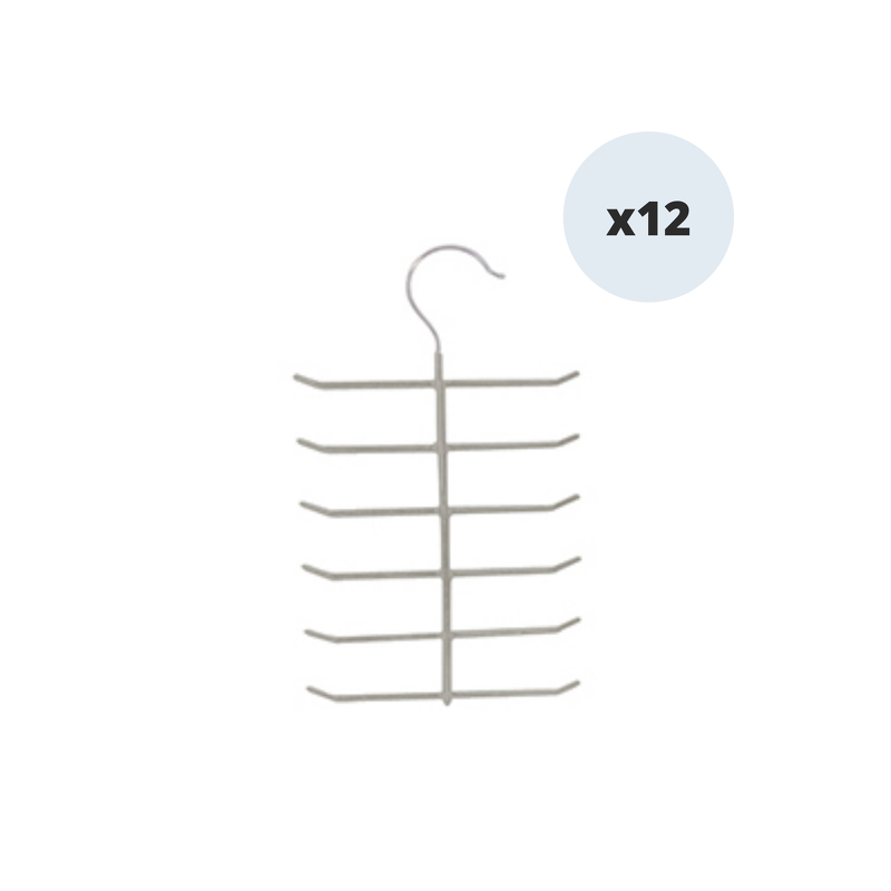 spirella MSV Lot de 12 cintres en acierplastifié antiglisse pour cravates