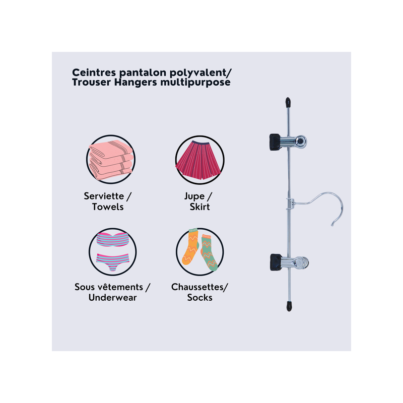 Spirella MSV Lot De 24 Cintres En Acier Avec Pinces