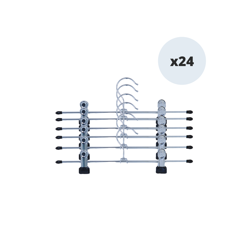 spirella MSV Lot de 24 cintres en acier avec pinces