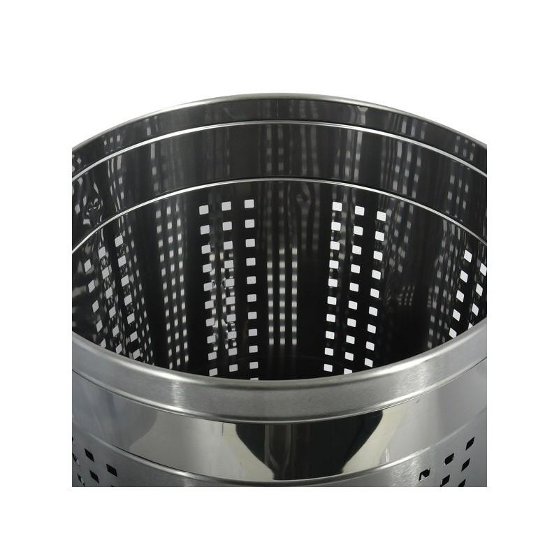 Spirella MSV Panier à  Linge 46L Avec Couvercle Coussin Inox