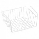Spirella MSV Panier De Rangement Suspendu à  étagère 30x25 5x14cm En Acier Blanc Mat
