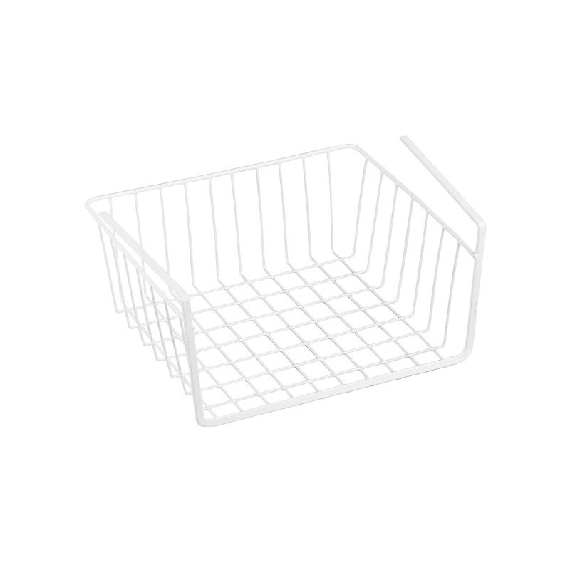 spirella MSV Panier de rangement suspendu à  étagère 30x25 5x14cm en Acier Blanc Mat
