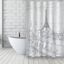 Spirella MSV Rideau De Douche Français Polyester 180x200cm ESQUISSE Motif Argenté