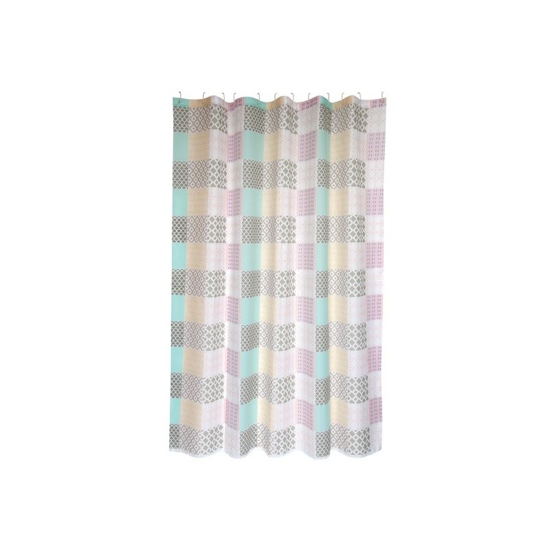 Spirella MSV Rideau De Douche Polyester CERAMIQUE 180x200cm QUALITà PREMIUM Rose