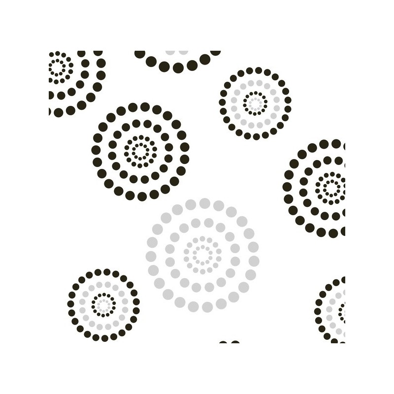 Spirella MSV Rideau De Douche Polyester DOTS 180x200cm QUALITà PREMIUM Gris