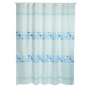 Spirella MSV Rideau De Douche Polyester MALTA 180x200cm QUALITà PREMIUM Bleu & Blanc - Anneaux Inclus