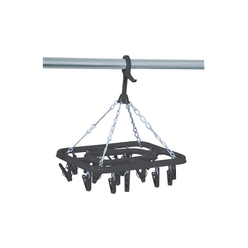 spirella MSV Sechoir à  chaussettes Rectangulaire PP Gris