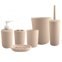 Spirella MSV Set D'accessoires De Salle De Bain 6 Pièces PP Beige