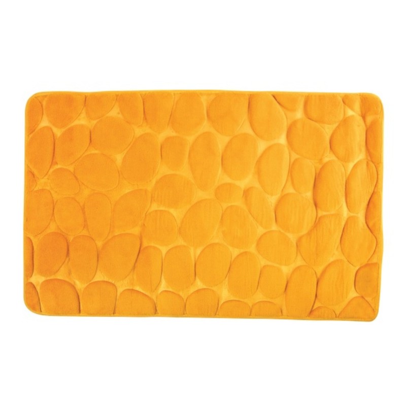 spirella MSV Tapis de bain Microfibre PEBBLE 40x60cm Safran
