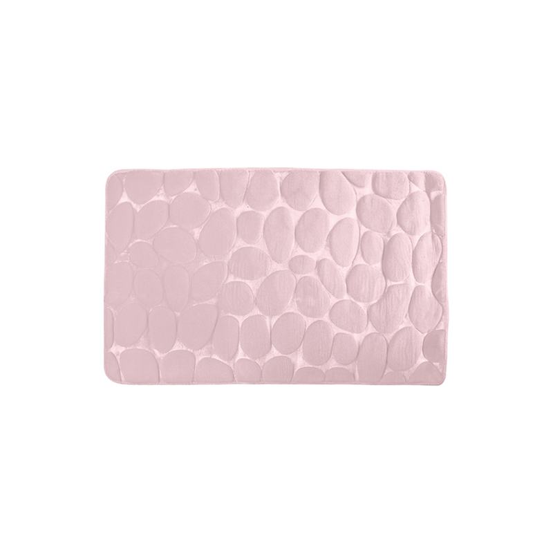 spirella MSV Tapis de bain Microfibre PEBBLE 50x80cm Rose Pastel