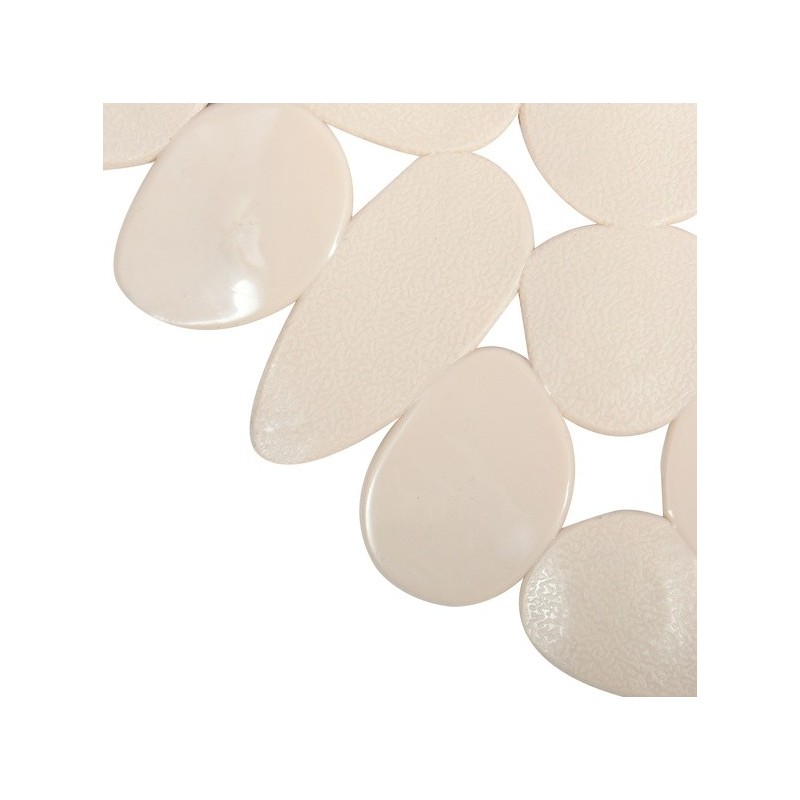 Spirella MSV Tapis Fond De Baignoire PVC GALETS 35x68cm Beige