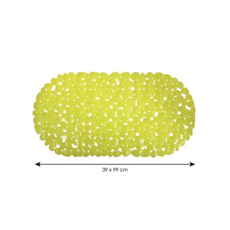 Spirella MSV Tapis Fond De Baignoire PVC GALETS 39x99cm Vert