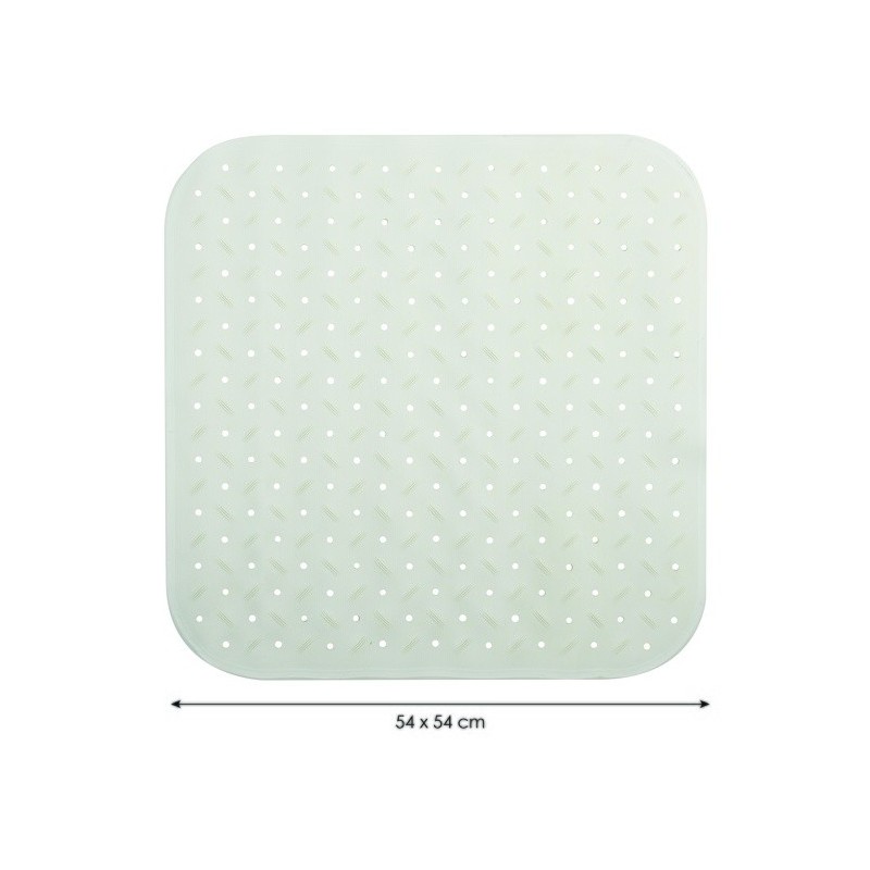 Spirella MSV Tapis Fond De Douche Antidérapant Caoutchouc CLASS 54x54cm Blanc