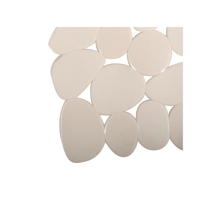 Spirella MSV Tapis Fond De Douche PVC GALETS 53x53cm Beige