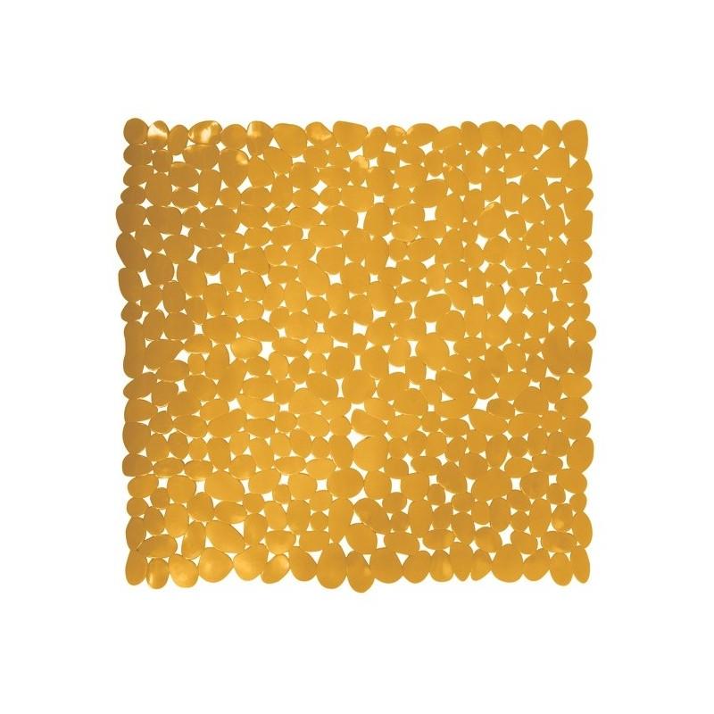 spirella MSV Tapis fond de douche PVC GALETS 53x53cm Safran