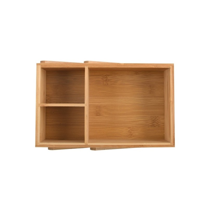 Spirella Organisateur De Maquillage Bambou 2 Niveaux ISALYS Beige MSV