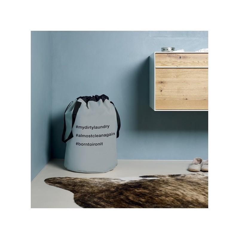 Spirella Panier à  Linge FUNWASH 75L Gris Clair Spirella