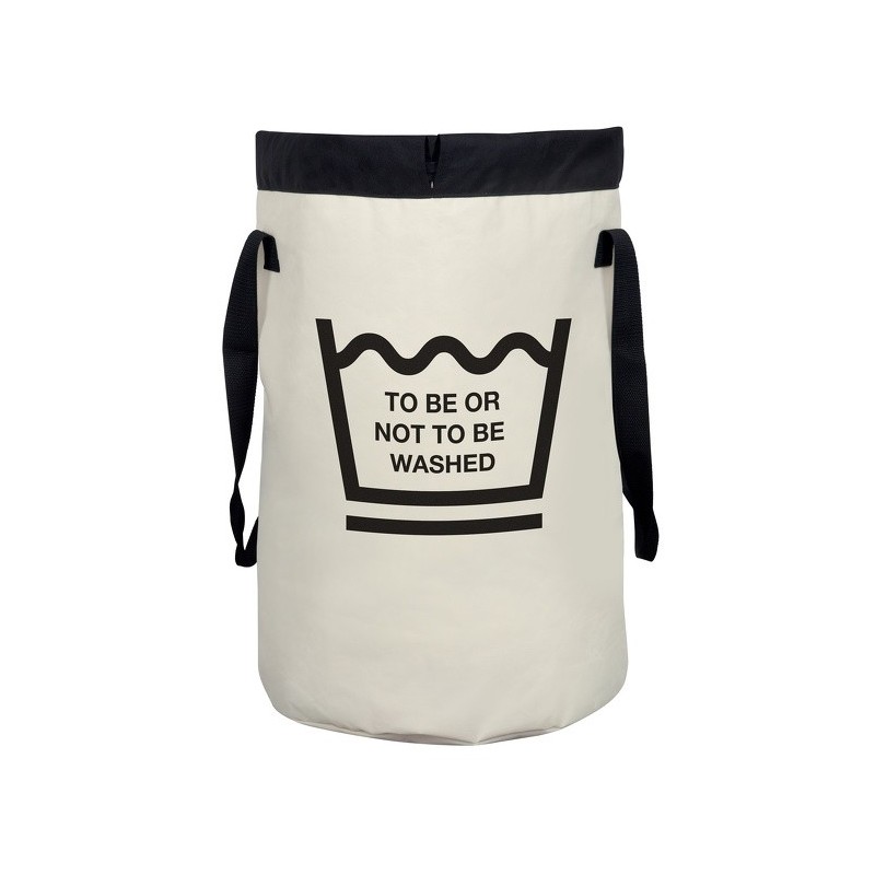 spirella Panier à  linge FUNWASH 75L Noir & Blanc Spirella