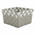 Spirella Panier De Rangement 14x14x9cm Taupe & Blanc MSV
