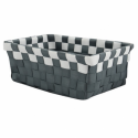 Spirella Panier De Rangement 19x14x8cm Gris & Blanc MSV