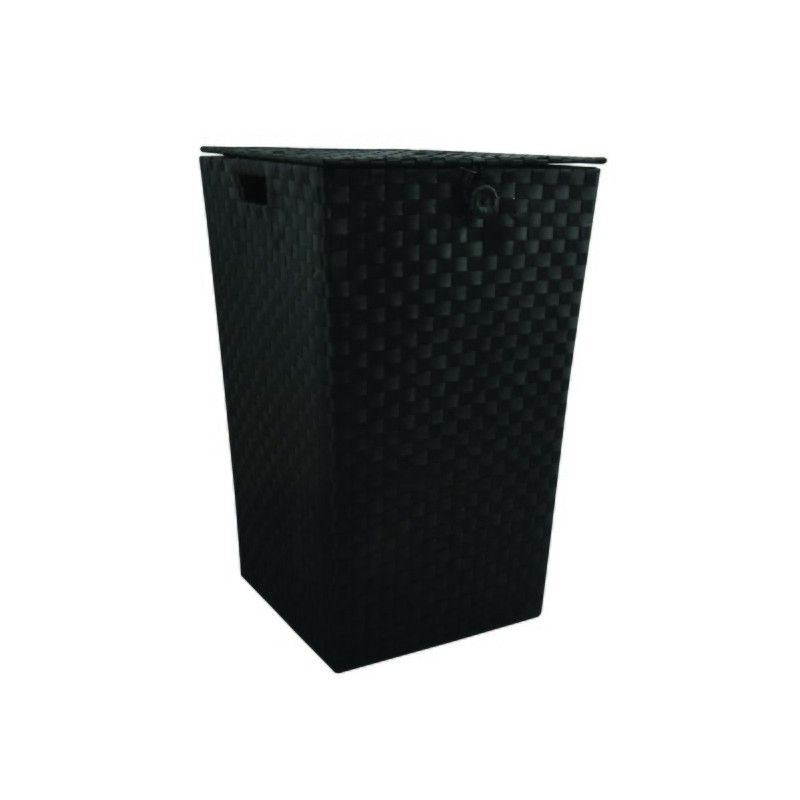 spirella Panier de rangement avec couvercle 35x35x55 5cm Noir MSV