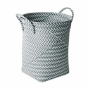 Spirella Panier De Rangement Avec Poignées 30x40cm Gris Clair & Blanc MSV