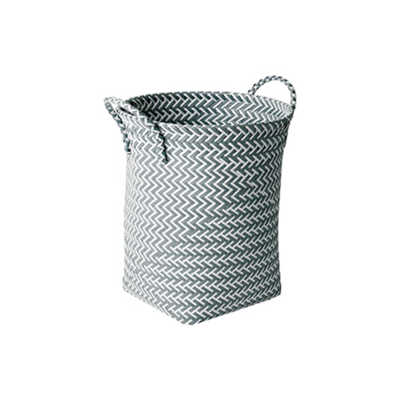 spirella Panier de rangement avec poignées 30x40cm Gris Clair & Blanc MSV