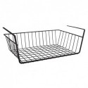 Spirella Panier De Rangement Suspendu à  étagère 38 5x25 5x14cm En Acier Noir Mat MSV