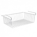 Spirella Panier De Rangement Suspendu à  étagère 38x26x14cm En Acier Chromé MSV