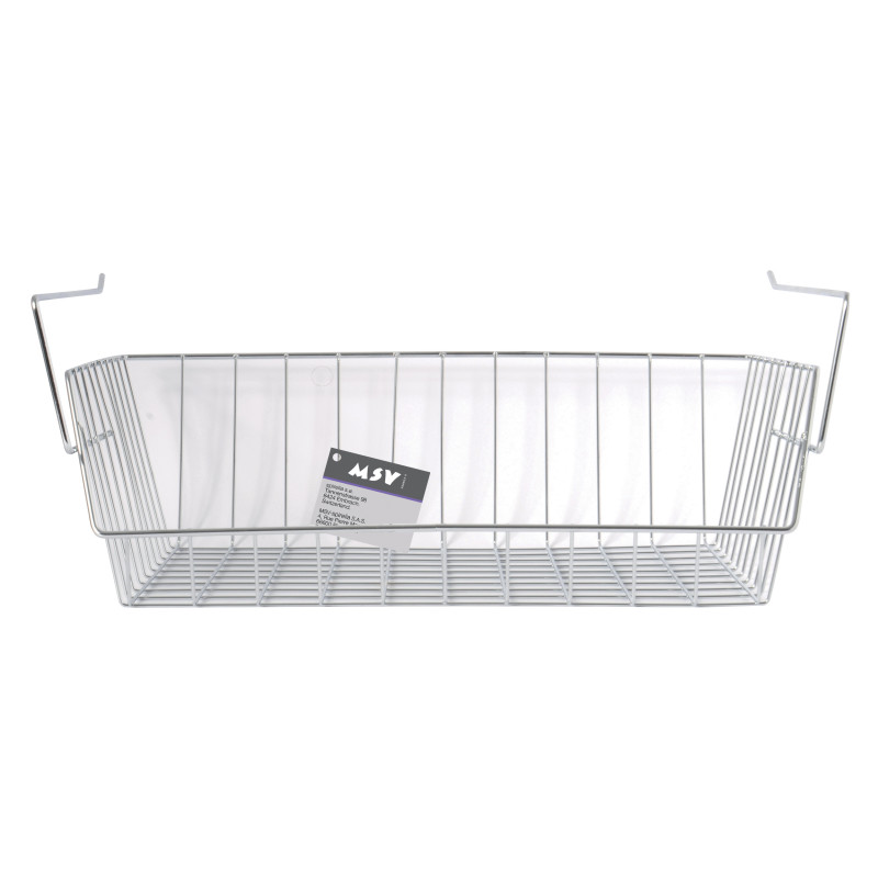 Spirella Panier De Rangement Suspendu à  étagère 40x27x14cm En Acier Chromé MSV
